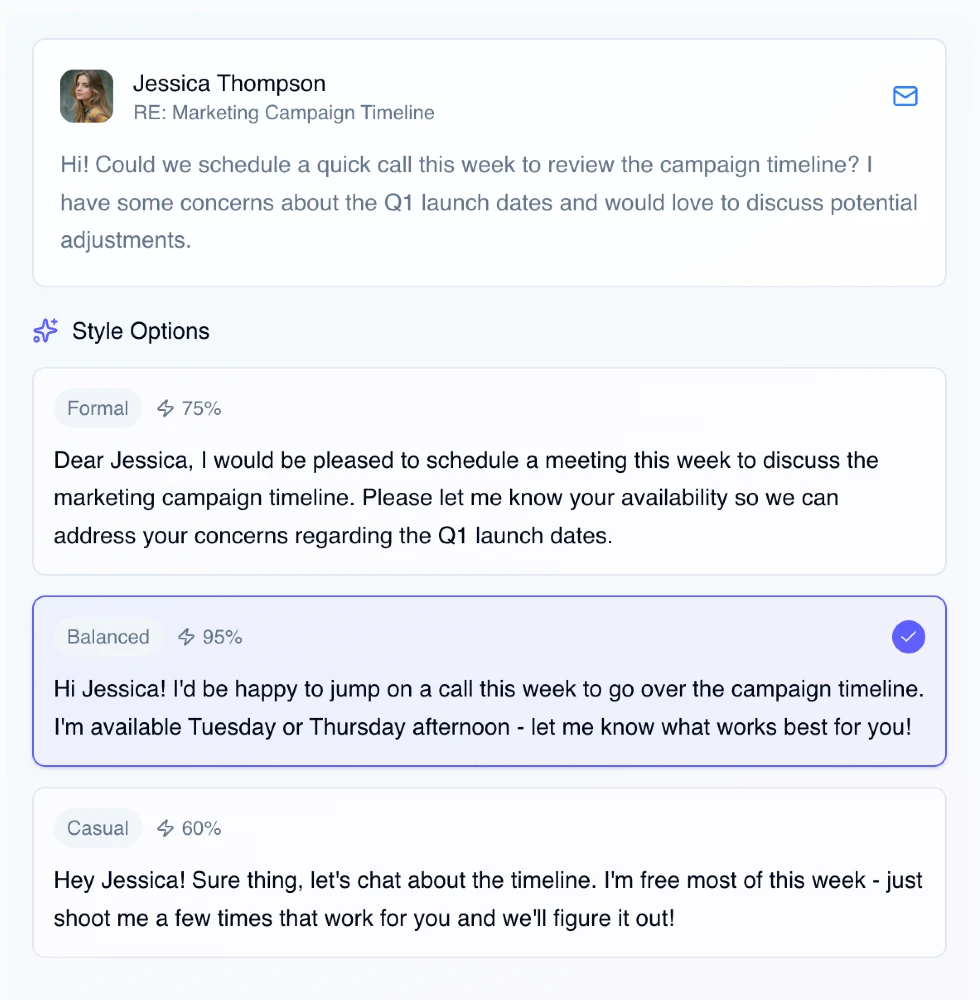 Personal Reply Writer animation